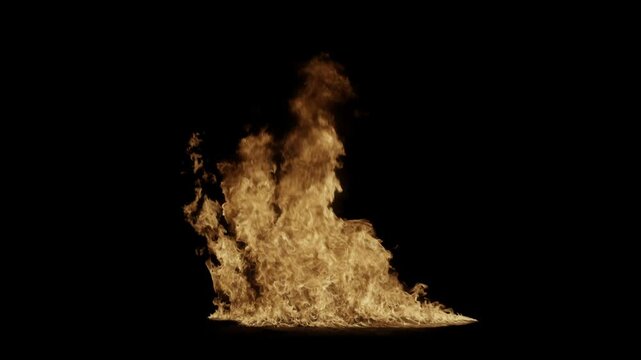 High-quality cinematic fire explosion stock video with realistic flame motion. Perfect for action scenes, visual effects, film production, motion graphics, advertisements, and creative projects. 4K re