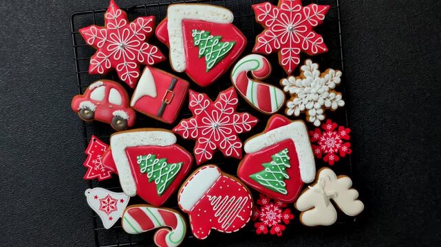 Gingerbread, Christmas cookies, and ornamental holiday baked goods. Christmas gingerbread