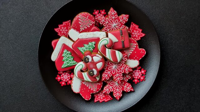 Gingerbread, Christmas cookies, and ornamental holiday baked goods. Christmas gingerbread