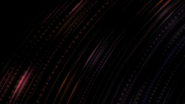 Vortex of neon Light. Spiraling rings of light against a deep black background. Looping 4k resolution video.	
