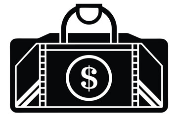 budget icon vector icon silhouette