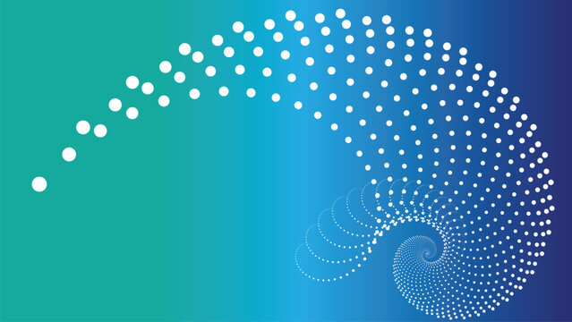 Abstract spiral pattern with gradient background