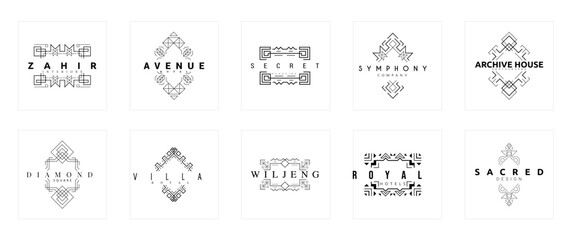 Elegant Graphic Emblems for Avenue Signage Design in Modern Urban Settings