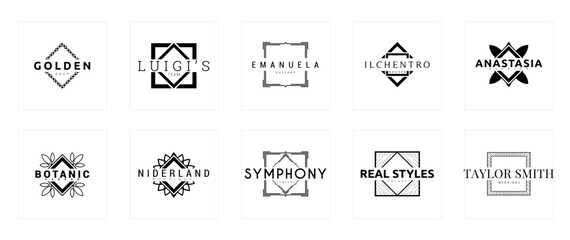 Modern Logo Designs for Creative Branding, Studio Display, Graphic Art, Minimalism, Elegant Viewpoint