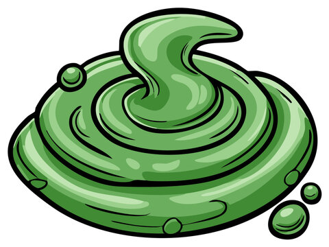 Green Goo Blob Art Swirl Texture Abstract Splat Blob Ooze