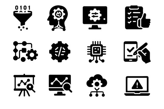 Hyperparameter preprocessing engineer system icon design evaluation ai vector model deployment monitoring