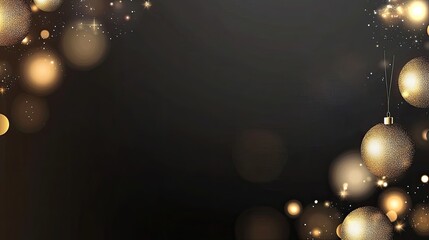 Abstract golden glitter with bokeh lights creates a luxurious atmosphere ideal for upscale design projects or festive occasions