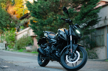 Obraz premium motorcycle on the street