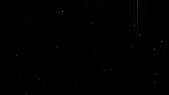 old noice animation on a black background..