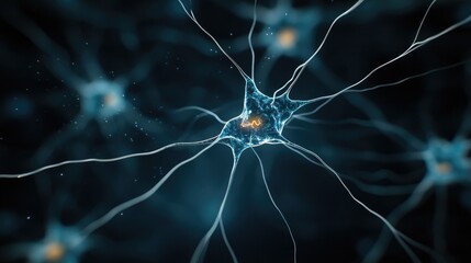 Futuristic blue background with glowing lines and dots, depicting digital connectivity and data transfer in a global network