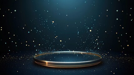 Futuristic blue background with glowing lines and dots, depicting digital connectivity and data transfer in a global network