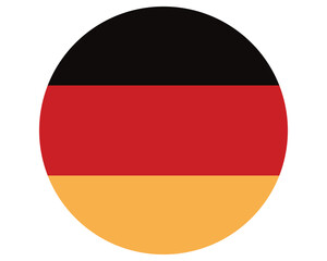 Germany flag. Flag icon. Standard color. Circle icon flag.vector illustration