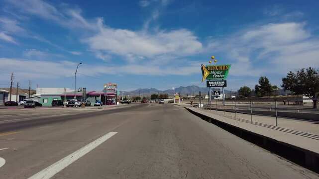 Hyperlapse Driving of Historic Route 66 Kingman Arizona Eastbound 01 Front View USA