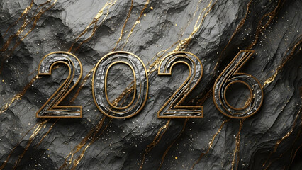 Happy New Year 2026 Black Stone Luxury