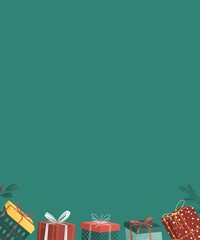 christmas gift box illustration, background jpG, gift card 