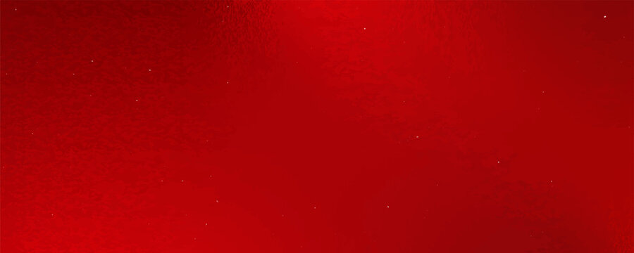 Vector red foil texture background. Abstract gradient bright and shiny light reflection rough texture surface. Vector illustration for background, backdrop, web, wallpaper, print and design artwork.