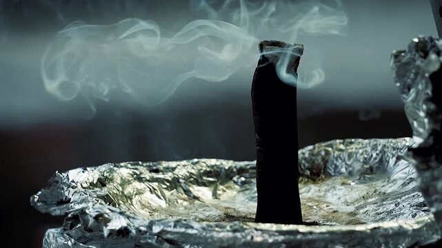 Super Slow Motion of Dhoop Batti Smoke Rising