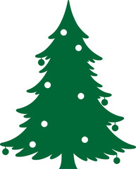 christmas tree vector illustration