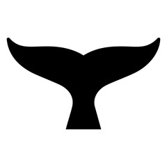 whale tail silhouette