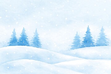 Fototapeta premium snow covered trees