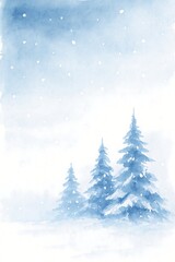 Obraz premium christmas tree in snow