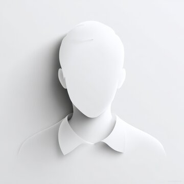 Neutral Profile Picture. Generic Avatar for Online Profiles and Website User Representation