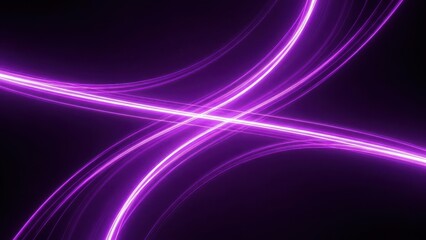 Abstract Purple Light Streaks on Dark Background
