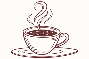 Obraz premium Hot cocoa with steam