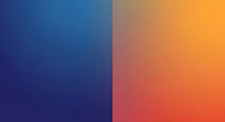 Abstract Vertical Gradient of Blue and Orange