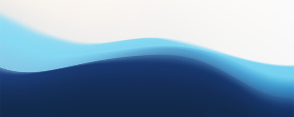 Abstract Wave Pattern with Blue Gradient Horizontal Background Design. Vector illustration