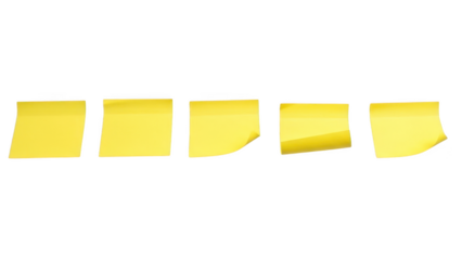 Sticky notes on black background