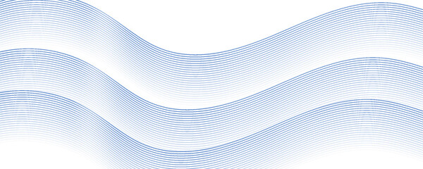 Abstract Background, Transparent Waved Lines. Soft Blue Smoke Wave BG. Colorful Gradient Flowing Wavy Lines. Vector illustration.