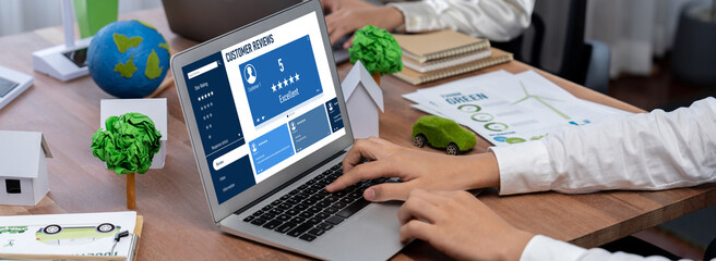 Customer experience and review analysis by brisk computer software for corporate business