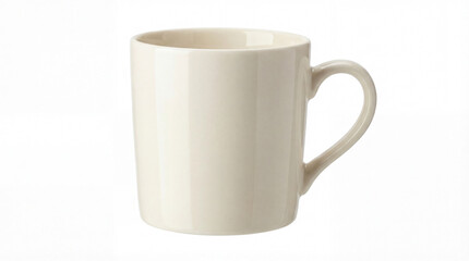 white cup on white background