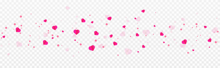 Pink hearts for Valentine's Day on the background. Mother's Day background. png heart, romantic love design element.