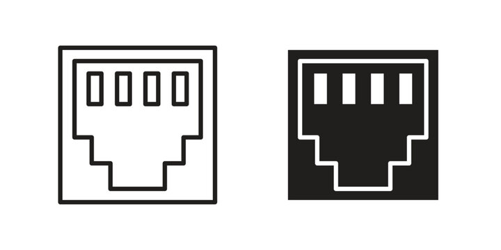 TCP icon on white background. Stock vector icon