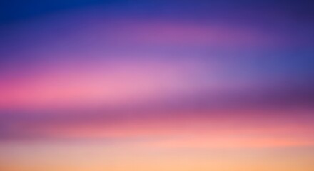 Gradient Sky Captivating Colors in the Evening Sky with Vivid Hues and Beautiful Natural Light