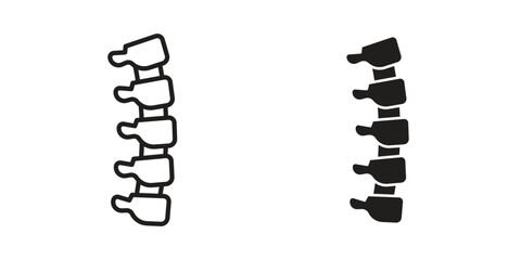 Spine icon in line design. Simple icon vector