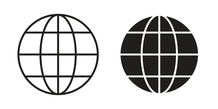 Website icon in line design. Simple icon vector