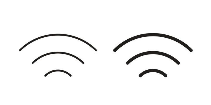 Wifi icon in line design. Simple icon vector