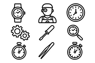 Watch repair service, time management, and precision tools for maintenance work
