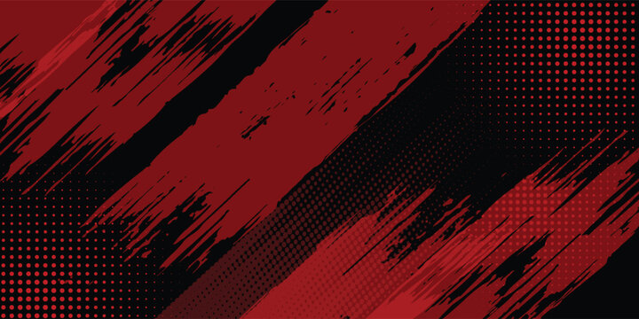 Red and black sports background design with accent colors with modern dot texture pattern vector illustration. eps 10