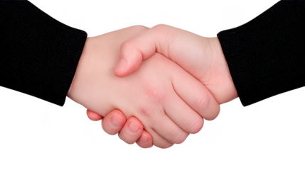 Handshake agreement partnership cooperation business teamwork trust unity deal success Two people shaking hands symbolizing agreement partnership and trust in business or teamwork context