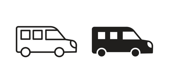 Van icon for your website design, logo, app, UI. EPS10
