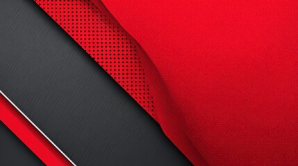 Abstract Red and Gray Geometric Shapes Dynamic Background with Textured Surface