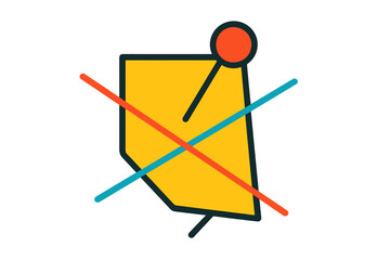 Geometric Tension Art. Abstract composition merging geometric lines of sheet, pin, and string tension, first in line style with