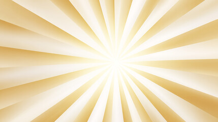 輝く金色のグラデーションの放射状集中線背景
