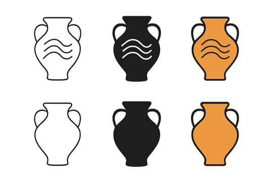 Abstract Sound Chamber. Resonating chamber with subtle harmonic lines, abstract archaeological sound icon, simple minimal vector,