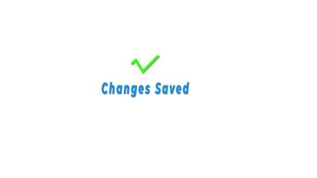 Abstract glowing tick mark of glowing text for changes saved. Check mark symbol.  tick mark icon, Check mark icon animation , right mark icon.