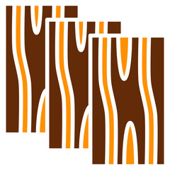 Plank Dual Tone Color Icon, Mini Illustration Relate To Carpentry, Wood Industry. Use For Modern Concept, Ui, Ux Web And App Development.